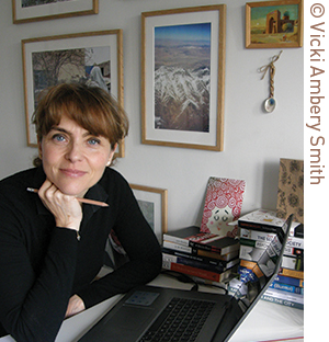 Rachel, working on book